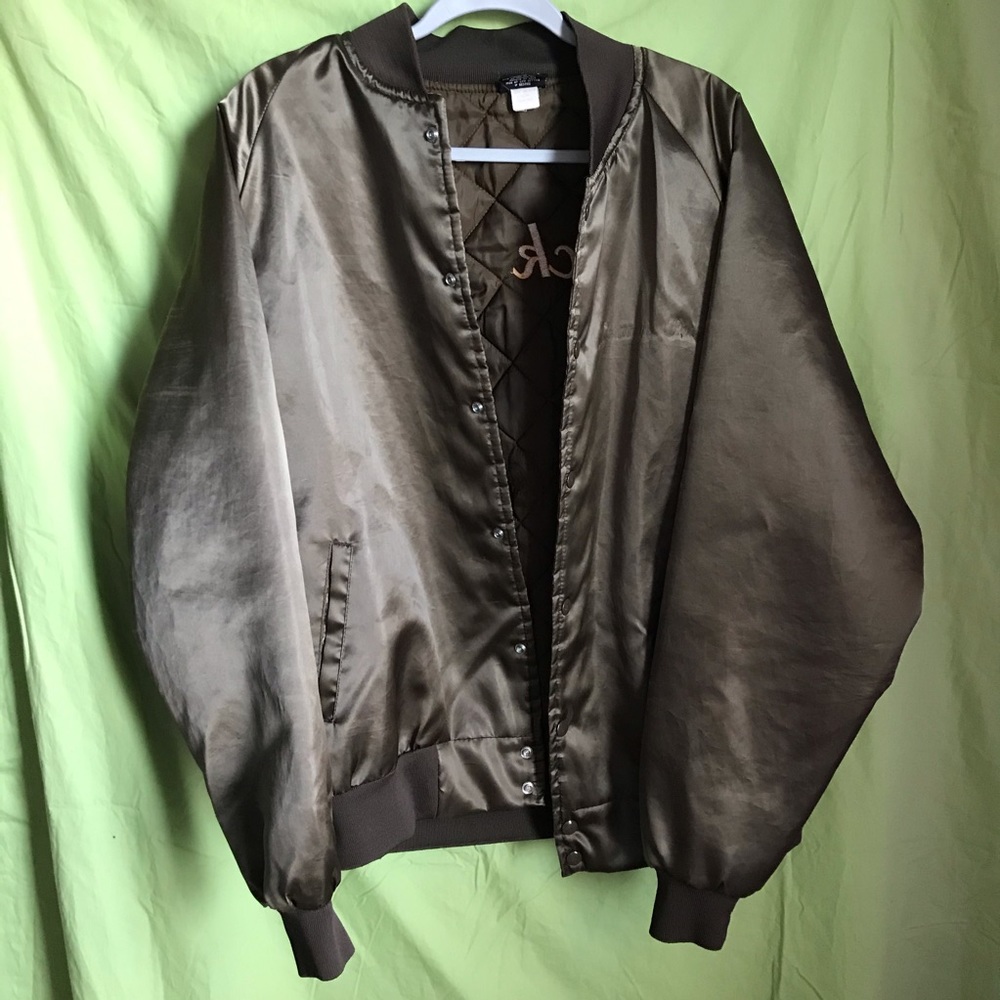 Vintage Lubbock County Satin Jacket